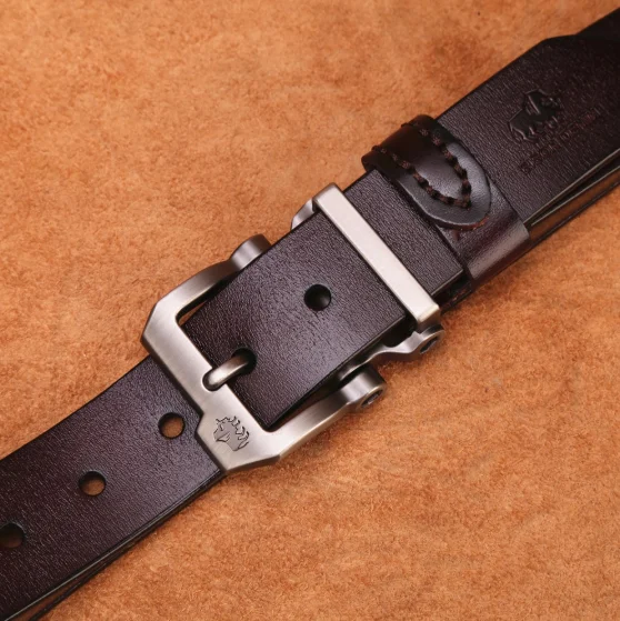 Мужской ремень с винтажной пряжкой Bison Denim N71223