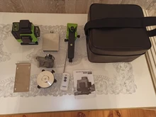 Clubiona-Nivel láser de línea IE16R, profesional, alemán, Core, para suelo y techo, 4D, verde, con batería de iones de litio de 5000mah