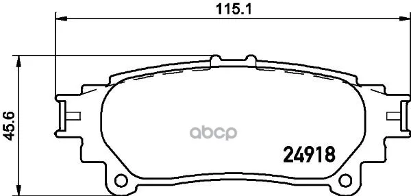 Brake pads Nisshinbo Np1111 NISSHINBO art. NP1111
