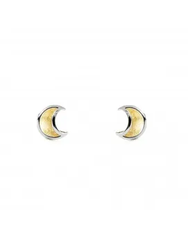 

Earrings Girl Crescent gold Two-Tone (9kts)