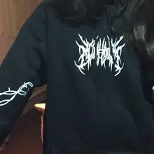 Sudadera con capucha de manga larga para mujer, ropa de verano con estampado harajuku de talla grande, estilo coreano