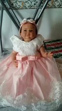 Vestido de bautismo blanco para niñas, ropa de cumpleaños de princesa para recién nacidos, vestido de baile de bautizo de flores para niñas pequeñas, vestidos infantiles para niñas de 12 a 24 meses