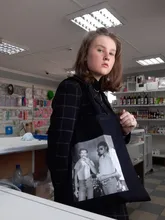 Freddie Mercury-Bolso de compras con letras divertidas para mujer, bandolera de lona de gran capacidad, estilo Harajuku