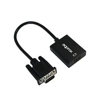 

VGA to HDMI Adapter with Audio approx! APPC25 3,5 mm Micro USB 20 cm 720p/1080i/1080p
