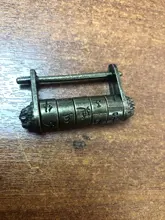 Jewelry-Box Padlock Combination NAIERDI Chinese Vintage Antique Bronze Keyed Zinc-Alloy