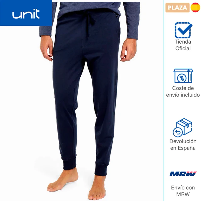 Pantalón pijama de hombre Unit azul marino