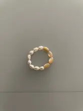 FFLACELL alta calidad Natural de agua dulce perla Multi-Cuentas anillo dedo joyería continuo círculo minimalista anillo de fiesta joyería