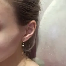 Encanto de moda creativo perla clip en pendientes lindo pendientes hechos a mano para auriculares joya clip