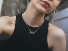 Collar de Ángel para mujer y niña, colgante de fuente antigua inglesa, gargantilla de cadena con letras, joyería de aleación con estilo