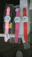Relojes de silicona de cuarzo informales para mujer y niño, joyería de moda para estudiantes, reloj de pulsera redondo