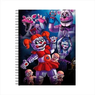 Caderno 5 noites com freddie cinco noites no freddy & #039;s fnaf,  animatronics n° 17, a4 - AliExpress