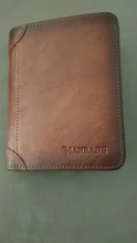 ManBang-cartera de piel auténtica para hombre, Mini tarjetero pequeño, Retro, de bolsillo, alta calidad, 2020