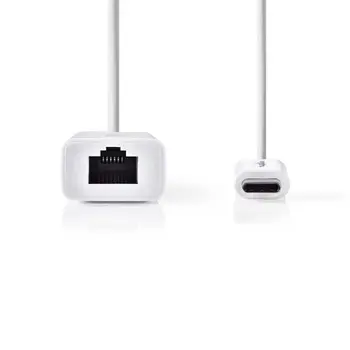 

Adapter cord USB type C Type-C Male-RJ45 female | 0,2 m | ALPEXE-111 White