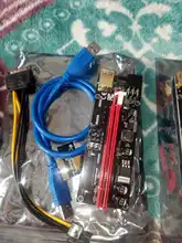 6 uds nuevo VER009 USB 3,0 PCI-e Riser VER 009S Express 1X 4x 8x 16x extensor Riser tarjeta de adaptador SATA 15pin a 6 pin Cable de alimentación