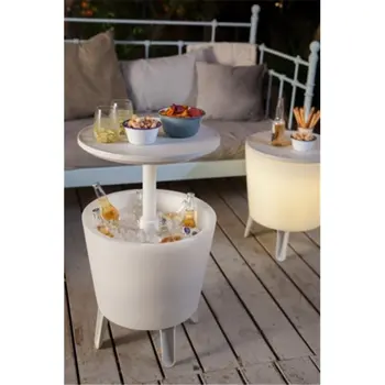 

Fridge/table 42LT-57X49,5X49,5 KETER RES BL COOL BAR ILUMINAD
