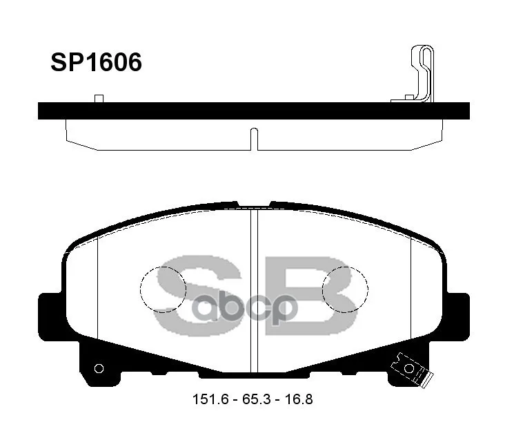 Колодки Тормозные Honda Accord 2.0/2.4 Акпп 08- Передние Sangsin Brake Sp1606 Sangsin brake арт. SP1606