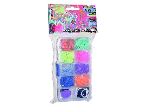 LOOM TWISTER. Набор для плетения браслетов из резинок : 270 штук разноцветных 12
