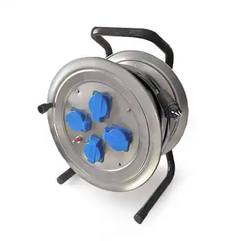 

Extension power on the coil 4x30 m with ground. 16A IP44 KG 4 kW sockets with protection. Cap Union 481s-4003.