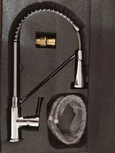 Pull-Down Faucet Water-Mixer Kitchen Chrome/black-Style Tap Single-Handle 360-Rotation