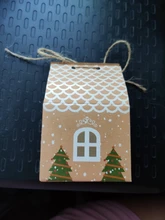Gift-Bags Boxes Guests-Packaging Merry-Christmas Deer Candy Stickers No Party with Snowflakes