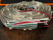 50x Pre-soldered WS2812B LED Heatsink 5V 5050 RGB WS2811 IC Built-in & 10cm Wire