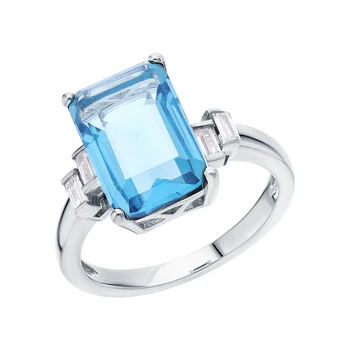 

Silver ring with sieve and cubic zirconium sunlight sample 925