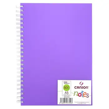 

Notepad Canson notes on the spring. 50 L. 120g/м2. 14.8x21 cm