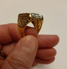 Anillo de moda FDLK para hombre, anillo de doble águila, Imperio Ruso, Punk, Color dorado, brazos del anillo grande ruso