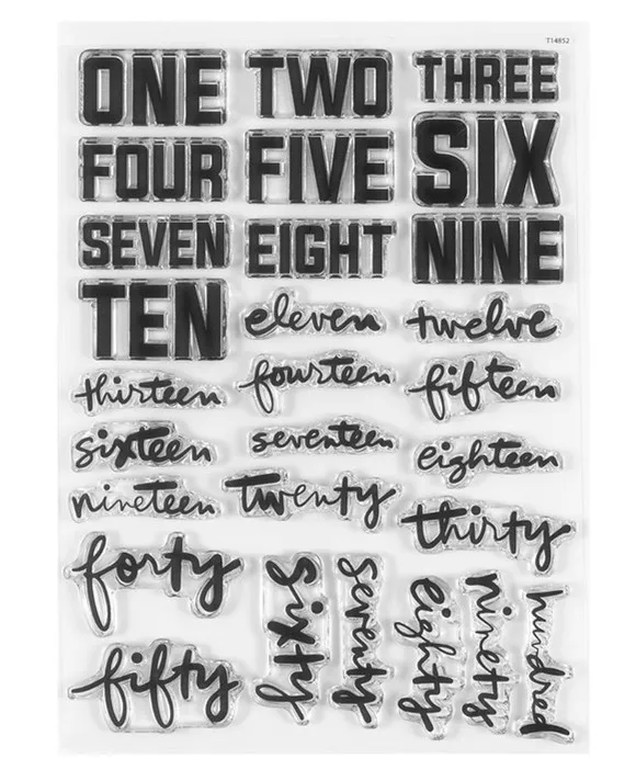 English Clear Stamp for Scrapbooking Transparent Silicone Rubber DIY Photo Album Decor 491 clear stamps clear rubber stamps