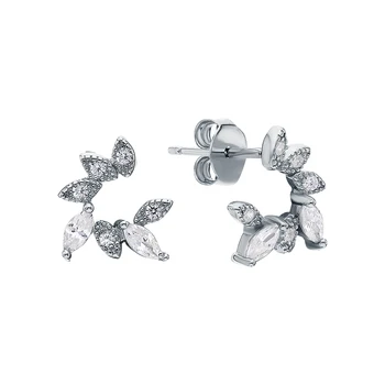 

Silver earrings with cubic zirconium sunlight sample 925