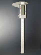 Calibradores digitales Vernier para medición de altura, micrómetro electrónico LCD de 150mm y 6 pulgadas, instrumentos de Medidor de fibra de carbono