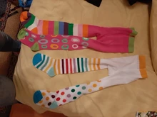 Los niños de primavera y otoño de punto medias de algodón a rayas, para niñas medias niños rayas medias prendas de vestir suaves infantil