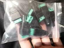 Adaptador de enchufe de corriente continua para cámaras CCTV, conector macho hembra de 2,1mm x 5,5mm