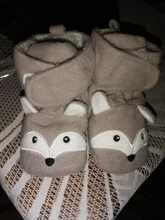 Calcetines para zapatos de bebé, botines para niño y niña, calzado cálido para la cara de Animal, antideslizantes, zapatos suaves para cuna de bebé recién nacido