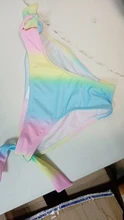 Conjunto de Bikini de dos piezas para niña adolescente, traje de baño con estampado de arco iris, bañadores para niño/a, ropa de playa, 3 ~ 14 años