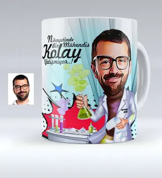 

Personalized Mr Chemical Engineer Caricature Of White Mug cup-1