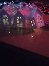 LED String Lamps Light-Fairy-Garland Wood-House Decoration Wedding Holiday-Room Party