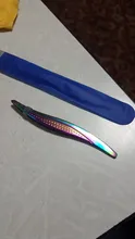 Pinzas para cejas de arcoíris, tijeras de acero inoxidable, cortador de extensiones de pestañas, pinzas para quitar el pelo, herramientas de maquillaje para manicura TRFBM1-5, 1 Uds.