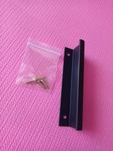 KAK-manijas de armario ocultos de aleación de Zinc, tiradores pomos de cajones para cocina, Puerta del dormitorio, herrajes para muebles, color negro y plateado