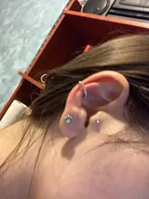 Pendientes de Clip de cristal coreanos para mujer, pendientes de circonia sin agujero, joyería falsa, aretes de un solo Clip para hueso del oído, aretes Kolczyki
