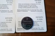 Batería de litio Original Panasonic cr2032 cr 2032 3V de 10 Uds para el ordenador del reloj batería de pila de botón de la calculadora del Control remoto