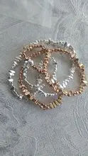 Cuentas chapadas en oro KC, material de cuentas hechas a mano, DIY, pulsera, pendientes, 1 Uds.