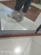 COOTELILI-Botines de punta redonda con cremallera y cordones para mujer, zapatos de moda, antideslizantes, con tacón de 5,5 cm, 2020