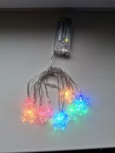 Garlands Lamp Light-String Battery-Powered Christmas-Decorations Home-Fairy-Lights Twinkle