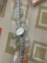 Relojes de lujo con diamantes de imitación para mujer, pulsera de cuarzo de acero inoxidable, relojes de vestir de oro y plata, nuevos, 1 Uds.