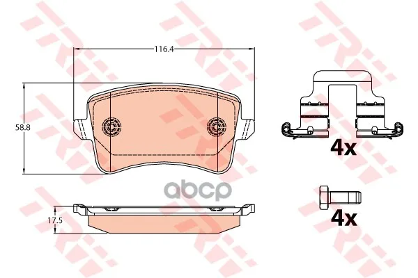 Gdb2107_колодки Дисковые Задние! Audi A4/A5 1.8tfsi-3.2fsi/2.7tdi 07 Trw/Lucas Gdb2107 TRW/Lucas арт. GDB2107