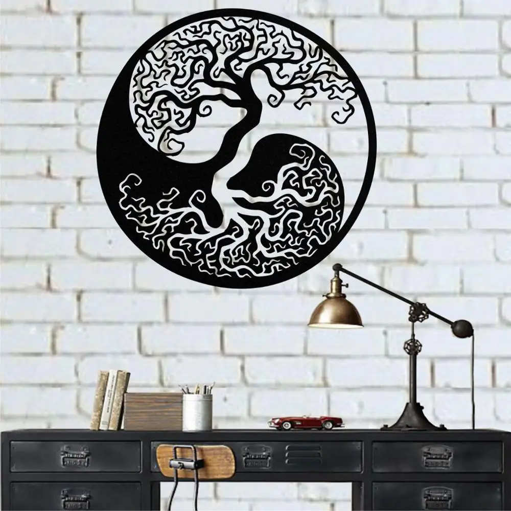 Metal Wall Art Tree Of Life Wall Art Metal Yin Yang Decor Metal