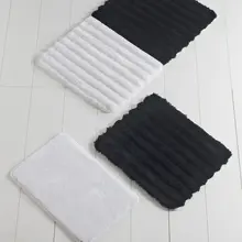 Коврик для ванной | коврик для ванной нескользящие Противоскользящие коврики мягкий черный 3л набор 60X100 cm-50X60 Cm-40X60 см