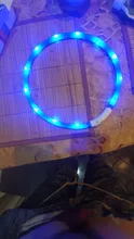 PanDaDa-Collar Led luminoso para perro, con Usb, para noche, recargable, intermitente de seguridad, brillante