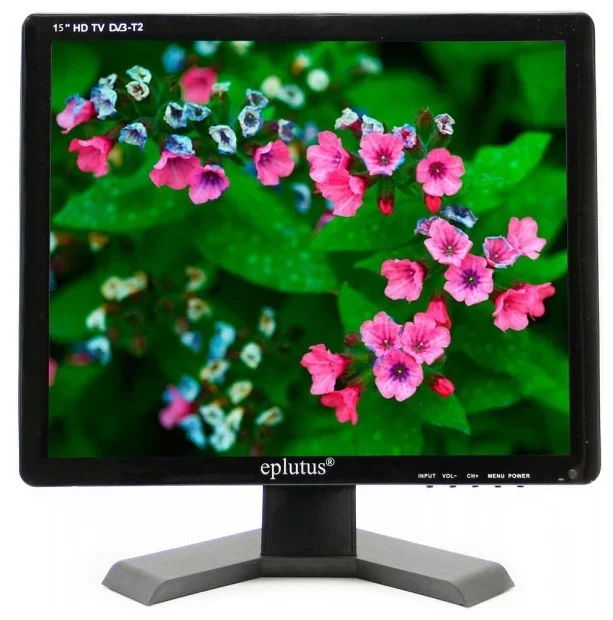Автомобильный телевизор Eplutus EP 157T Экран 15” (38 см) 1440*1080 DVB T T2 220в 12В|ТВ-приемник для
